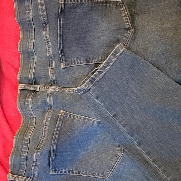 Ava Viv stretch jeans, zip, medium blue, 22w - Picture 3 of 3